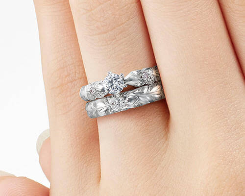 Wailea Engagement Ring – The Hawaiian Jewelry Wailea ハワイアン 